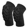 Knee Pad Polyester Fiber High Elasticity Breathable Anti Collision Protective Knee Brace for Basketball Sports Black