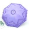 Princess Lace Sun Umbrella Vinyl Sunscreen Parasol Rain Shine Folding Umbrella Women'S Umbrella