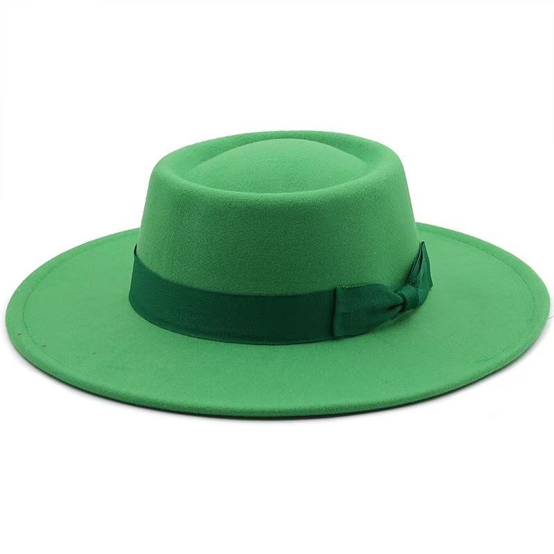 Popolare cappello a cilindro classico retrò .cm europeo e americano, cappello a cilindro a cupola concava-convessa in lana moda da uomo e da donna