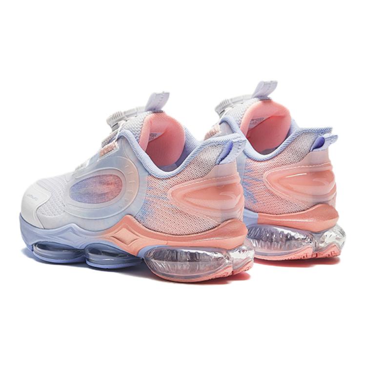 Anta Kids Fabric UFO 6.0 Body Measurement Test Non-Slip Wear-Resistant Low-Top Running Shoes Kids Sneakers White Blue Pink 322439901-2