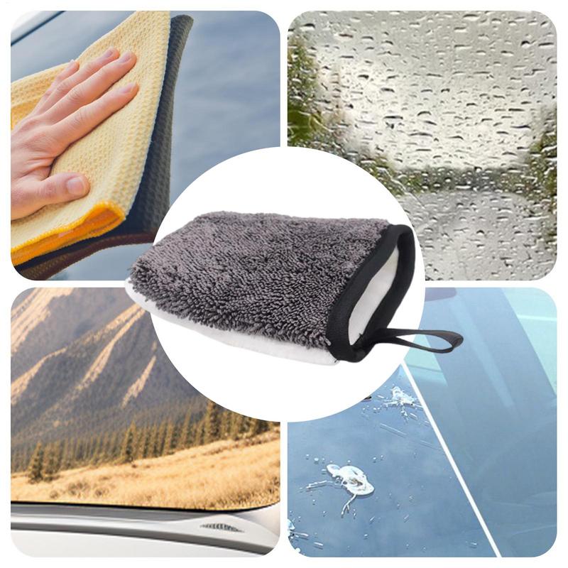 Car Detailing Gloves Auto Interior Paint Wash Mitt Polyester Detailing Tool For Leather Seat Door Instrument Panel Wheel