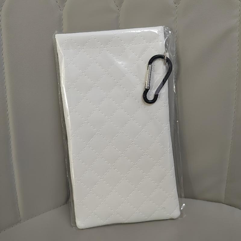 1Pc Double-layer glasses storage bag soft glasses box mobile phone sunglasses glasses bag