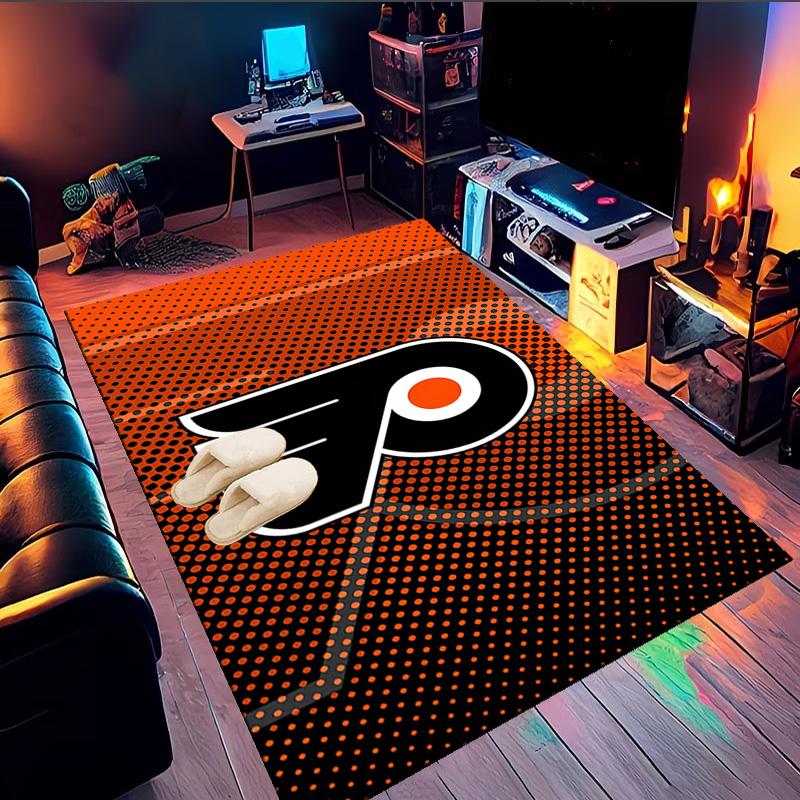 Flyers Hockey Team Area Rug Suitable for Indoor And Outdoor,Carpets for Kitchens, Homes, Offices, Living Rooms,Home Decor,Christmas Gift