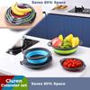 3/4PCS Foldable Collapsible Colander Set Drain Basket with Self-Draining Base Vegetables Fruit Washing Basket Kitchen Drainer