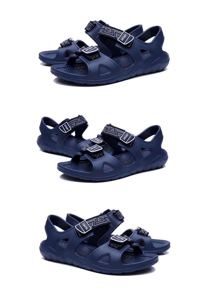 Men's Non-slip Breathable EVA Sole Summer Sports Slippers for Outdoor, Driving, and Beach