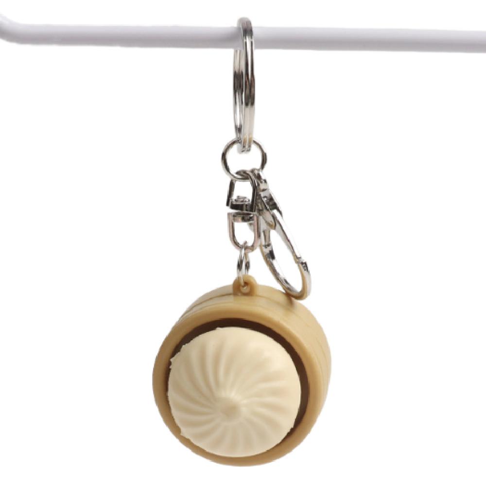 Cute Button Clicker Keyring Mini Sensory Clicker Toys Press Keyboard Keyring Backpack Pendant бежевый