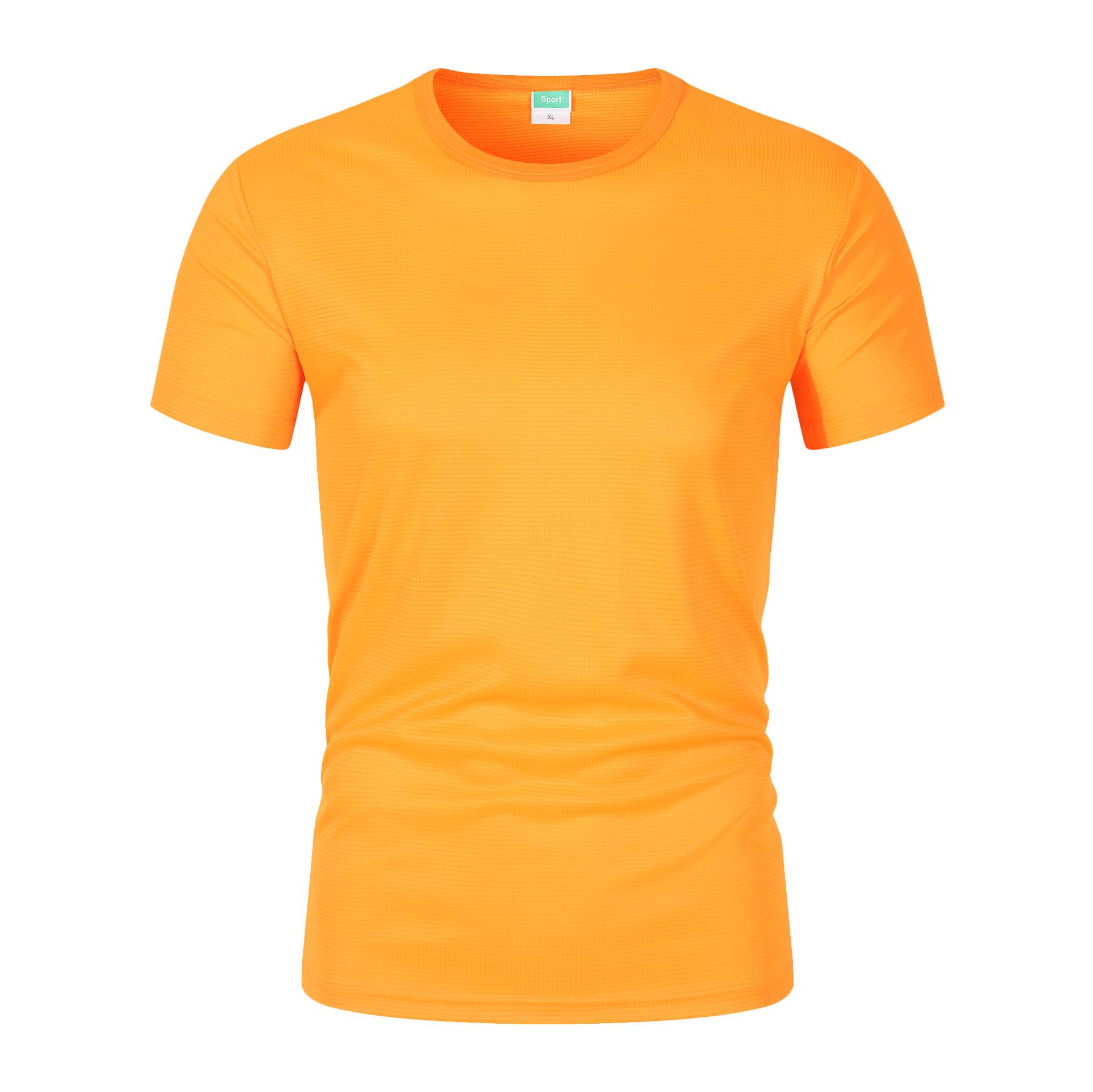 

Custom Quick-Dry Marathon T-Shirt: Short-Sleeve Sports Uniform, Ideal for Running and Team Events, Logo Printable. L оранжевый
