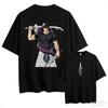Unisex oversize T-shirt with anime graphics Toji Fushiguro, double-sided print, loose cut, short sleeve, streetwear, summer T,gift,Top tee