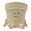 Adorable Smiling Face Plant Pot for Home and Garden Decor