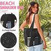 Summer Beach Bag For Women Mesh Transparent Swim Storage Pouch Large Capacity Tote Multifunctional Travel Picnic Shopping Bag