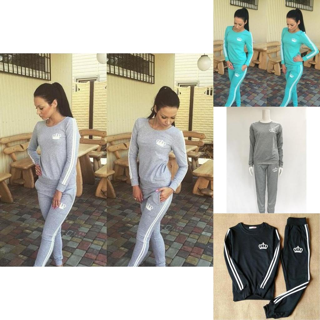 Luxurious Fashion Round Neck Sweater Pants Suit For Women With Timeless Appeal
