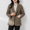 Autumn New Double-sided Wool Short Small Suit Coat Slim-fitting High-end Small Woolen Coat Women