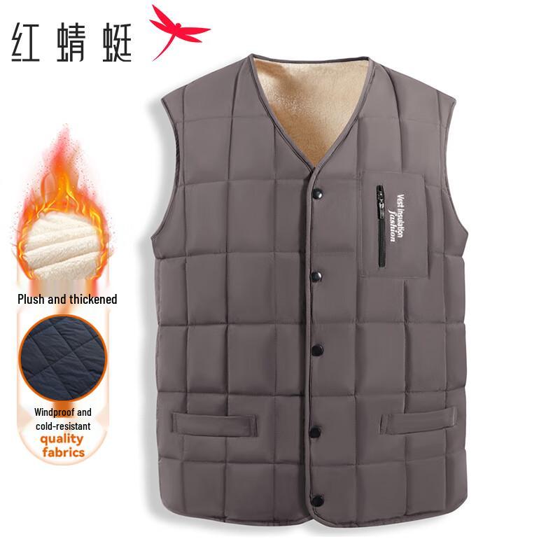 

Мужской зимний жилет на подкладке из овечьей шерсти XL