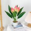 Künstliches Weißes Anthurium Blumenarrangement - Hochzeits- & Restaurant-Tischdekoration