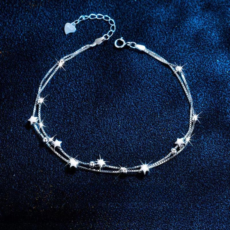 Fashion Silver Color Sparkling Adjustable Bracelets for Women Elegant Fine Bracelet New Wedding Party Jewelry Bracelet for Women