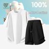 Men's Cotton Short-Sleeve T-Shirt & Shorts Set