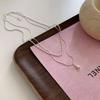 Simple Design Drop Pendant Necklace for Women Double Collar Chain Fashion Fine Jewelry Gifts
