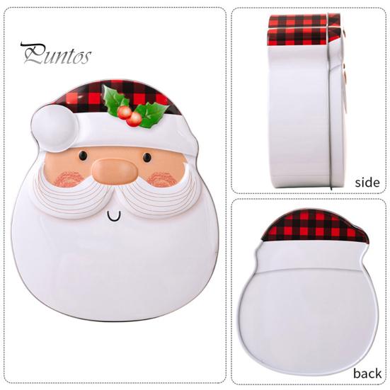 Cutie de bomboane de Crăciun Desen animat Moș Crăciun Om de zăpadă Pinguin Biscuiți de ciocolată Gustări Deliciu Depozitare cadouri Container de fier Favoruri de petrecere