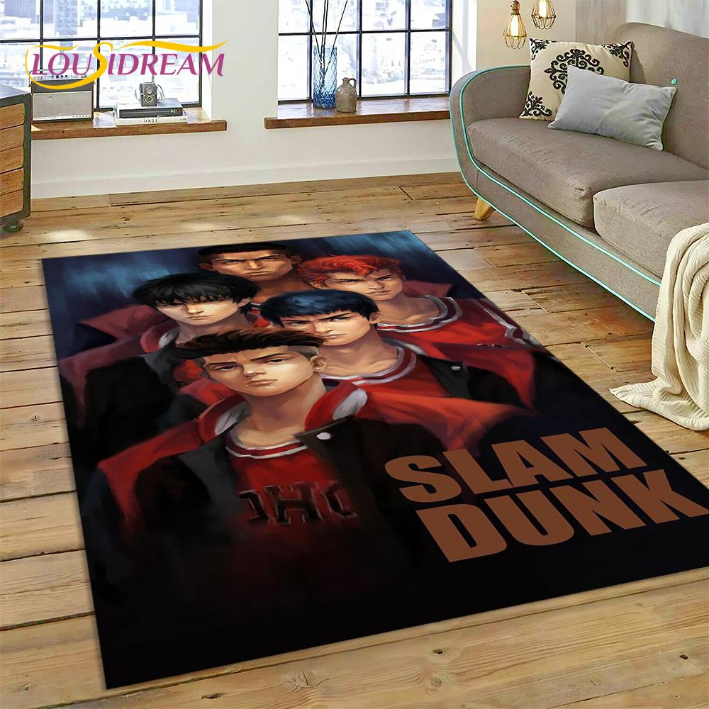 Cartoon Slam Dunk koszykówka Anime dywanik dywan do salonu dekoracje do wnętrz do sypialni, mata podłogowa dekoracja antypoślizgowa na wycieraczkę sofę