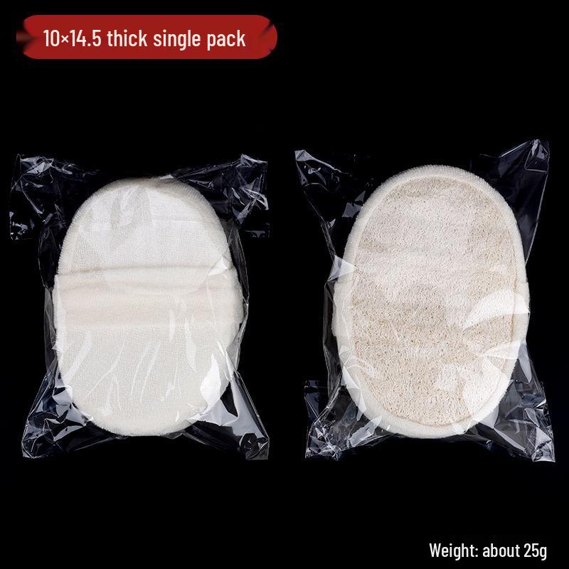 Thick Natural Loofah Sponge: Gentle Exfoliating Bath Scrubber for Rich Lather