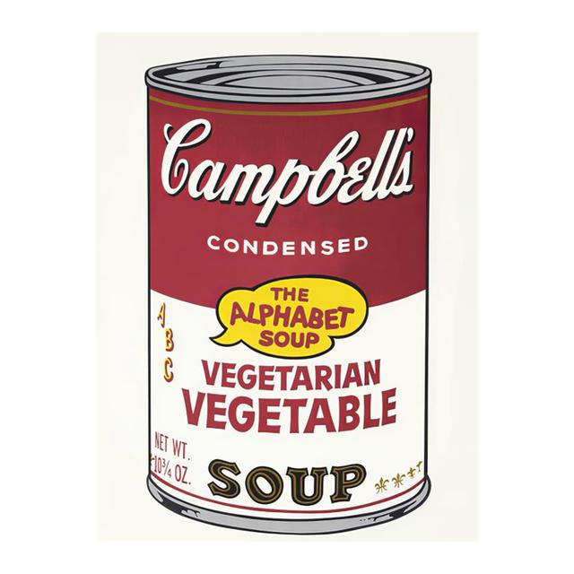 Andy Warhol Series Campbell Soup Canned Canvas Painting Aesthetic Poster and Prints Wall Art Picture Bar Restaurant Home Decor No Frame