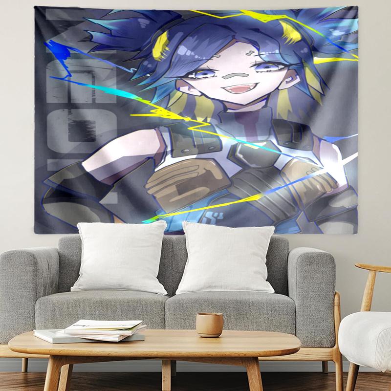 VALORANT Tapestry, Wall Hanging Tapestry, Pattern Tapestry for Dorm Bedroom Living Room Wall Art Photography Backdrop