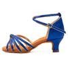 Mid Heel 5cm Professional Women Peep Toe Ballroom Dance Shoes Latin Salsa Soft Sole Indoor