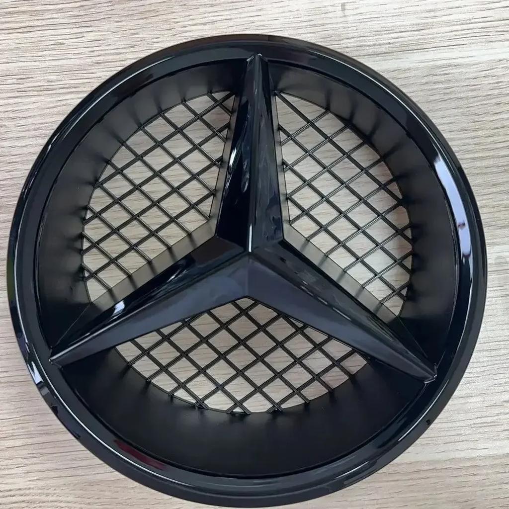 Car Sticker Hot For Benz Grill Badge Grid style Front Emblem for Mercedes benz AMG A B C E CLA CLS SLK GL Metris GLK GLA G R V V