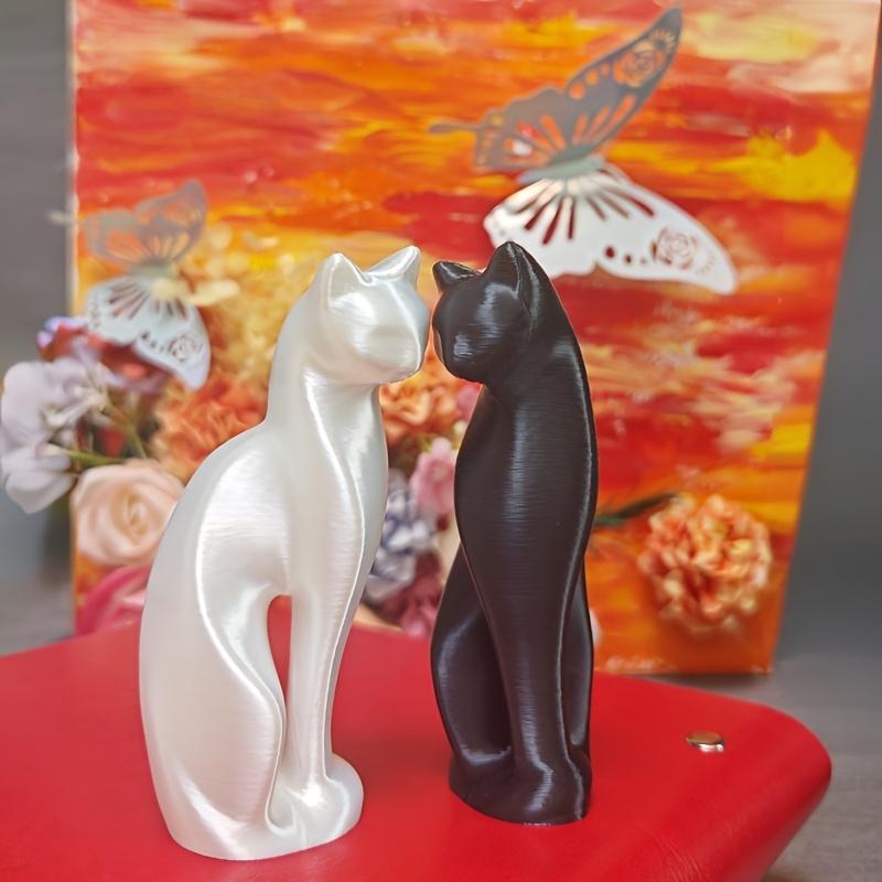 3D Printed Mini Cute Cat Desktop Decoration Crafts Party Home Decor Creative Animal Desk Ornaments Cute Statue Ornament