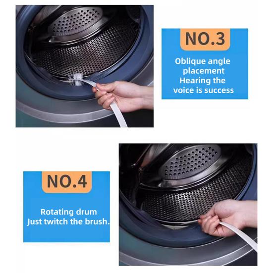 Yousheng 2/3/4/5Pcs Washing Machine Brush 360 Degree Bendable Washing Machine Brush Household Cleaning Brush Maintenance Tool