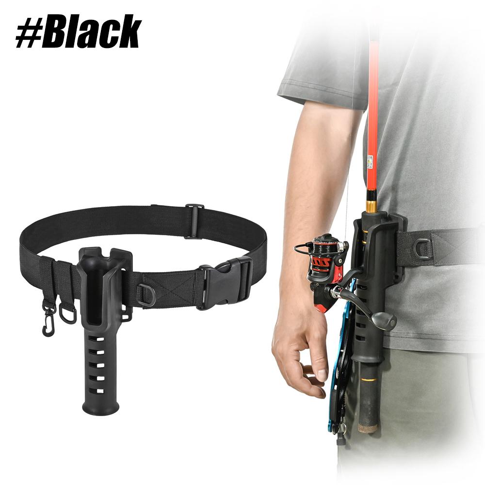 Adjustable Waist Wading Belt For Men With Fishing Rod Holder Portable Pole Inserter For Spinning Casting Support