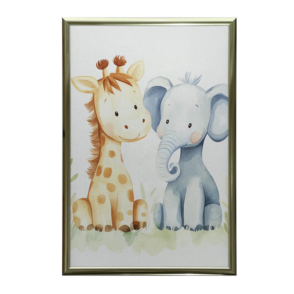 Plakat Przyjaciele Z Dżungli Plakat Przyjaciele Z Dżungli, 50X70 Cm, Bez Ramy, Płótno Premium Na Blejtramie