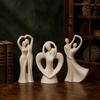 Flexible Figure Casting Forms, 4 Piece Couple Theme Set for Candle Projects with Gypsum Epoxy and Paraffin Pouring Use for Display Work