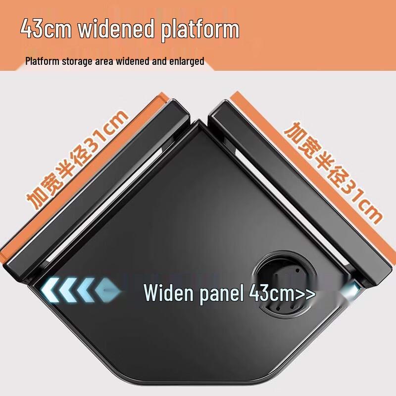 Yingbai 3-Layer Corner Spice Rack with Knife Holder