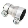 2 To 2.5 Inch Double Clamp Reducing Pipe Exhaust Adapter Carbon Steel Exhaust Pipe Adapter Car Motorcycle Accessories ToolsGood Product