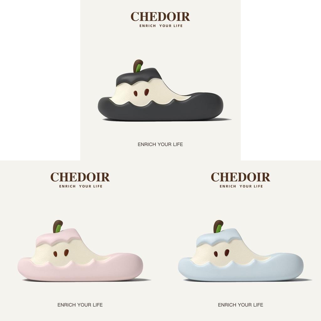 Apple Summer Unisex Eva Thick Sole Slipon House Slippers With Nonslip Function For Couples