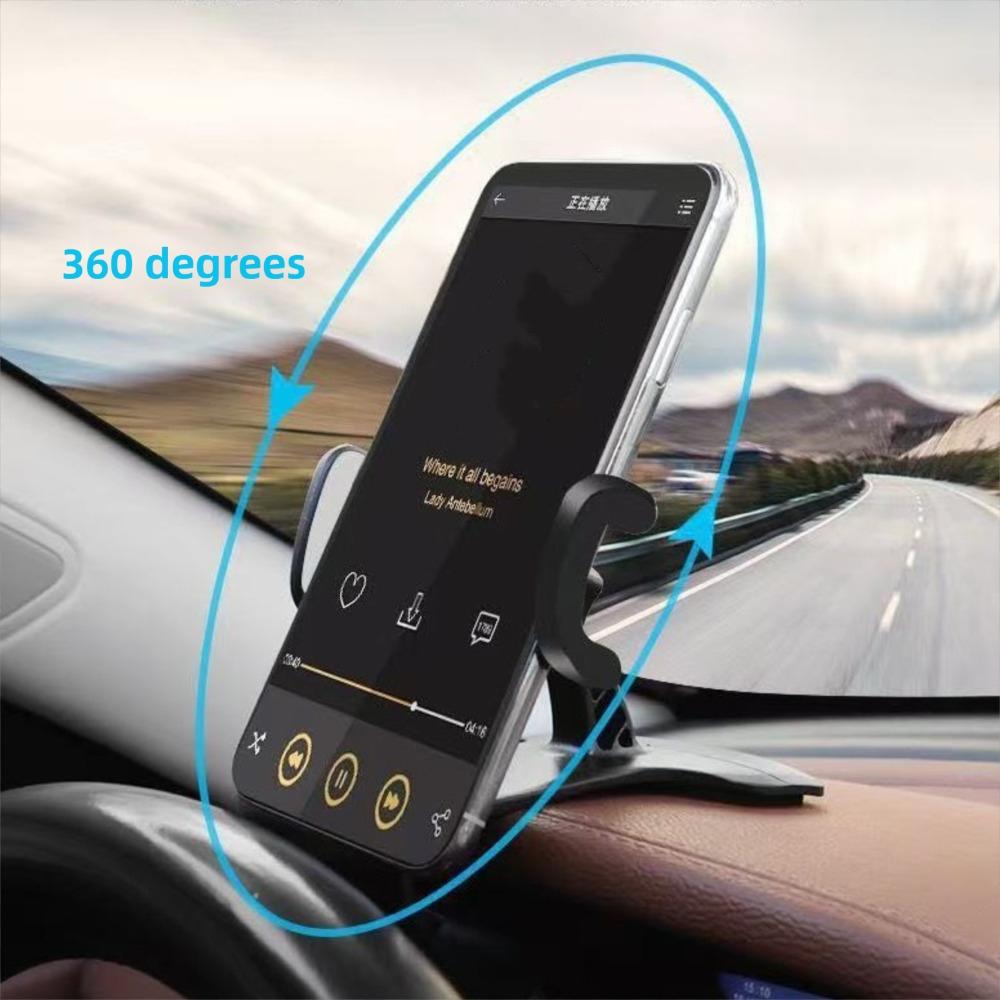 360 Rotatable Car Phone Holder Dashboard Support Stable Mobile Phone Fixed Bracket Universal Dashboard Phone Mount