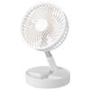 Portable Foldable Oscillating Standing Fan Adjustable Height Small Rechargeable Pedestal Fan for Floor Desk Table with