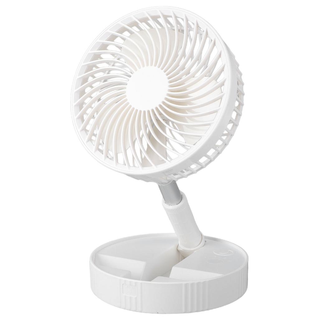 Portable Foldable Oscillating Standing Fan Adjustable Height Small Rechargeable Pedestal Fan for Floor Desk Table with
