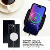 For iPhone 15 Pro Case Compatible with MagSafe Wallet Stand Leather Flip Phone Cover