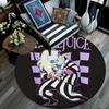 Beetlejuice,Round Area Rug,Carpet Rug for Living Room Bedroom Sofa Playroom Decor,Non-slip Floor Mat