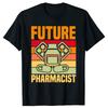 Funny Future Pharmacist Pharmacy Tech Graphic T-shirts Men Women's Fashion Casual Tshirt 100% Cotton Loose Oversized T Shirt