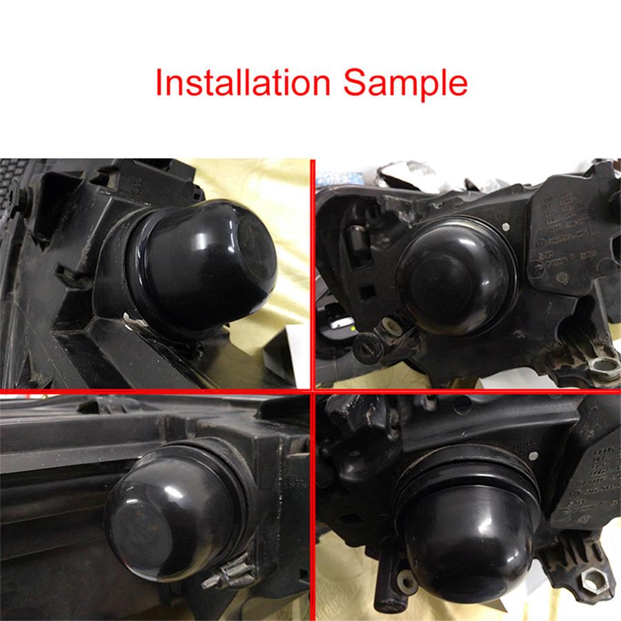2 ks 65mm Vnitřní průměr Gumové těsnění krytu Prachovka Pro Auto HID LED Světlomet