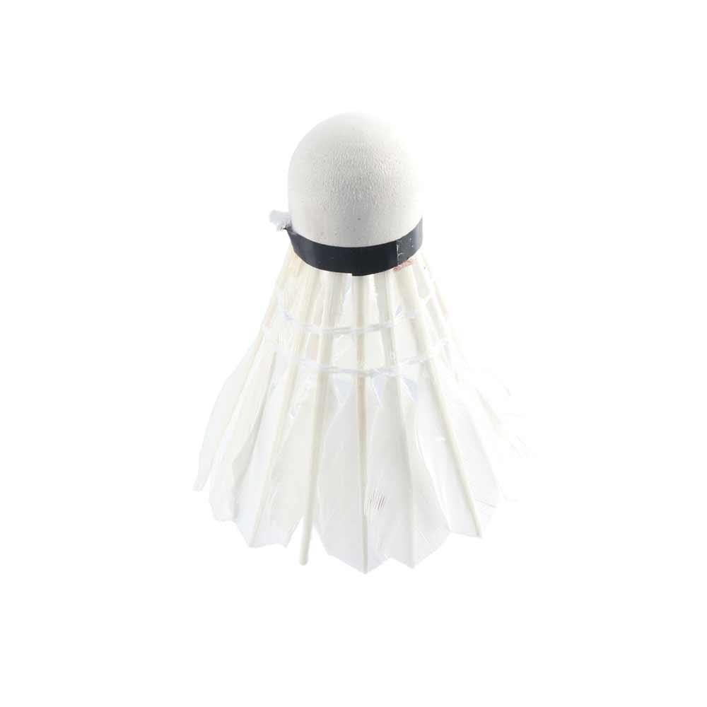 White Elastic Game Fitness Outdoor Sports Goose Feather Shuttlecock Badminton Balls 12 Pcs