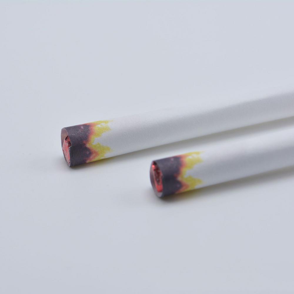 2 Pcs Funny Fake Smoking Cigarettes Lint End Practical Jokes Trick Prank Toy Joke Prank Fags Lit End Realistic Props Halloween