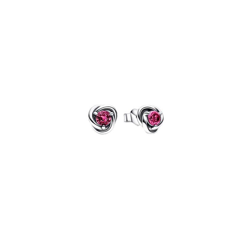 New Twelve Birthday Stone Rose Shaped Earrings Women'S Jewelry Birthday Gift Olive-Green Garnet Color