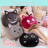 Black Adorable Cat Plush Toy Cartoon Girls Children Sleep Buddy Birthday Gift