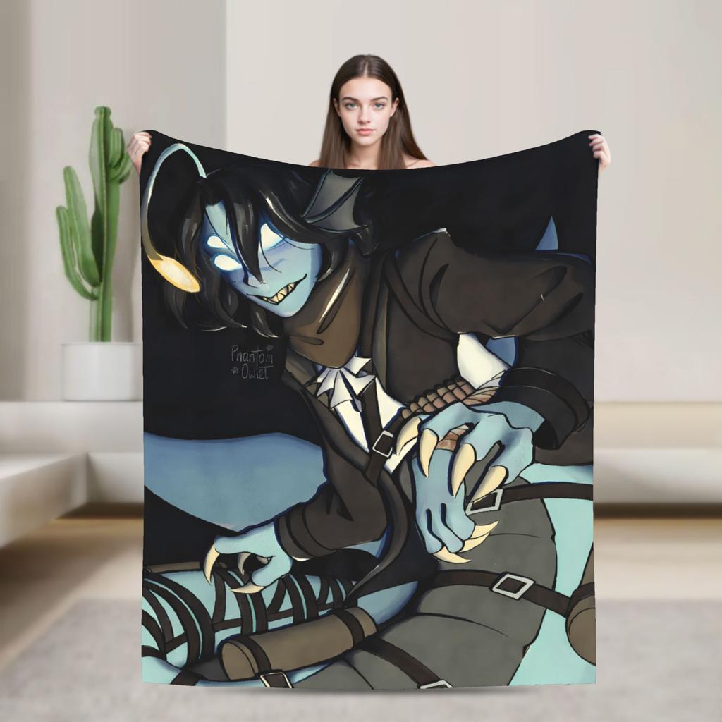Soft Blankets Decorative Sebastian Solace Pressure Game Throw Blanket  Flannel Bedspread For Couch Bed Aesthetic Sofa Bed Cover