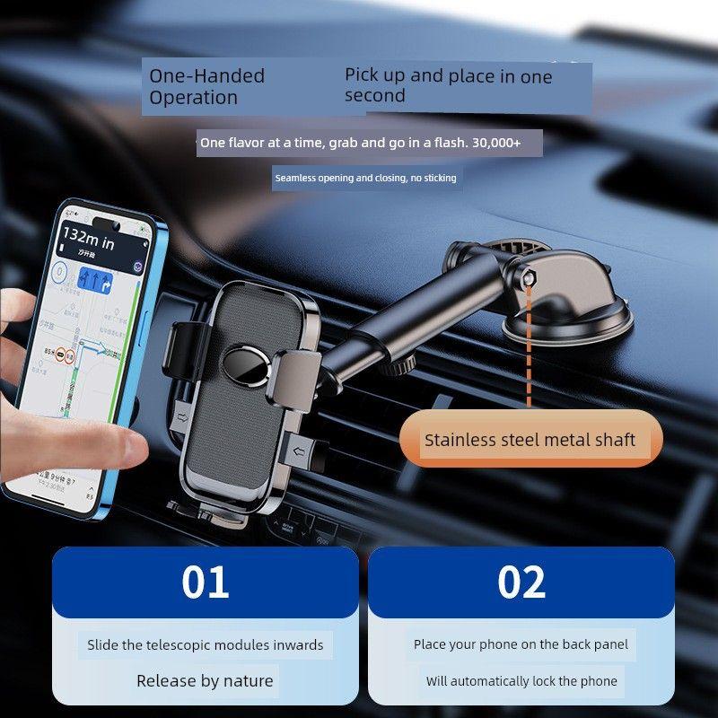 Navigation Bracket Car Dedicated on-Board Bracket Multi-Function Telescopic Mobile Phone Navigation Bracket Suction Cup on-Board Bracket