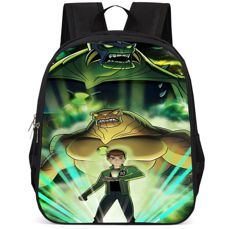 Ben10 15-inch Large Capacity Lightweight Oxford School Backpack For Kids